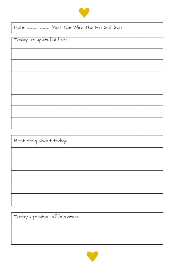 I Am So Grateful Journal 6x9 Printable PDF