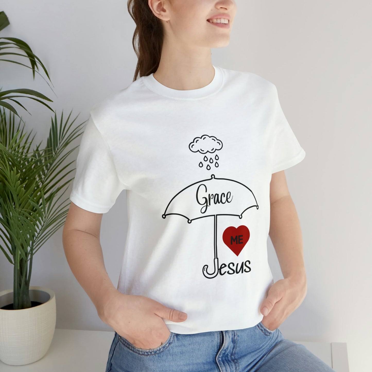 Grace Covers Me Women's Unisex Jersey Short Sleeve Tee Sizes S- 2XL