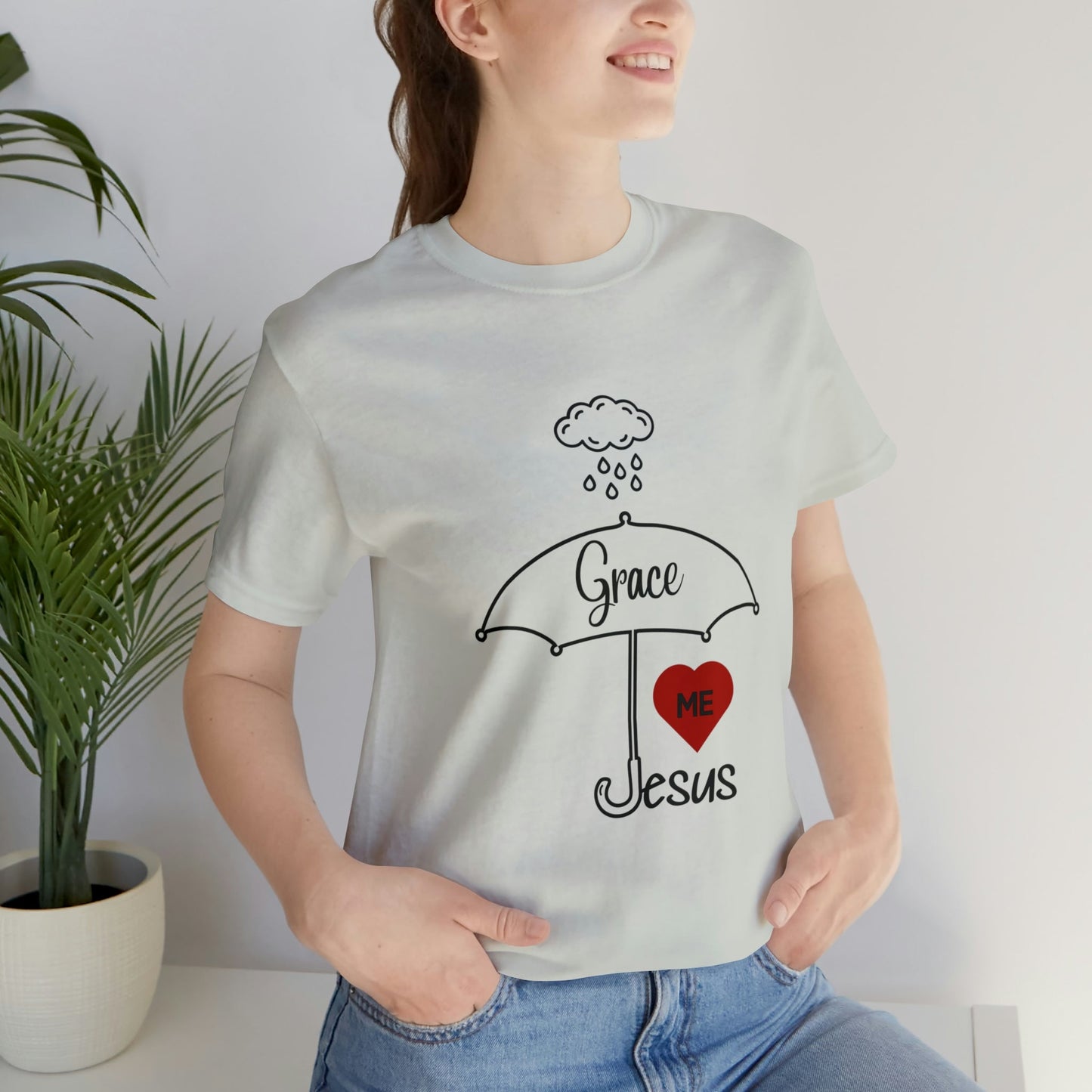 Grace Covers Me Women's Unisex Jersey Short Sleeve Tee Sizes S- 2XL
