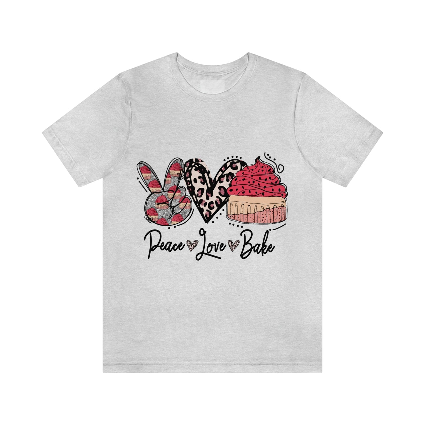 Peace, Love, Baker Jersey Short Sleeve Tee
