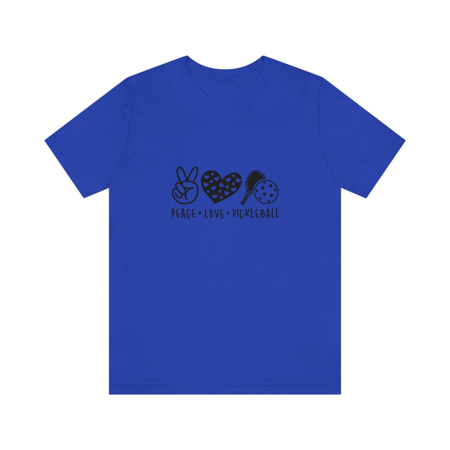 Peace Love and Pickleball Unisex Jersey Short Sleeve Tee