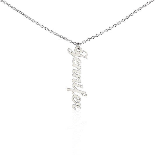 Signature Name Necklace Vertical