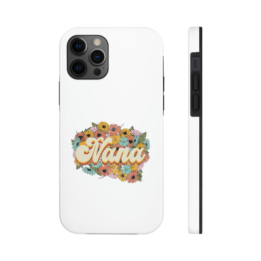 Retro Nana Flowered Tough Phone Cases, Case-Mate, Mother's Day, Mother's Day gift, Birthday gift, Nana gift