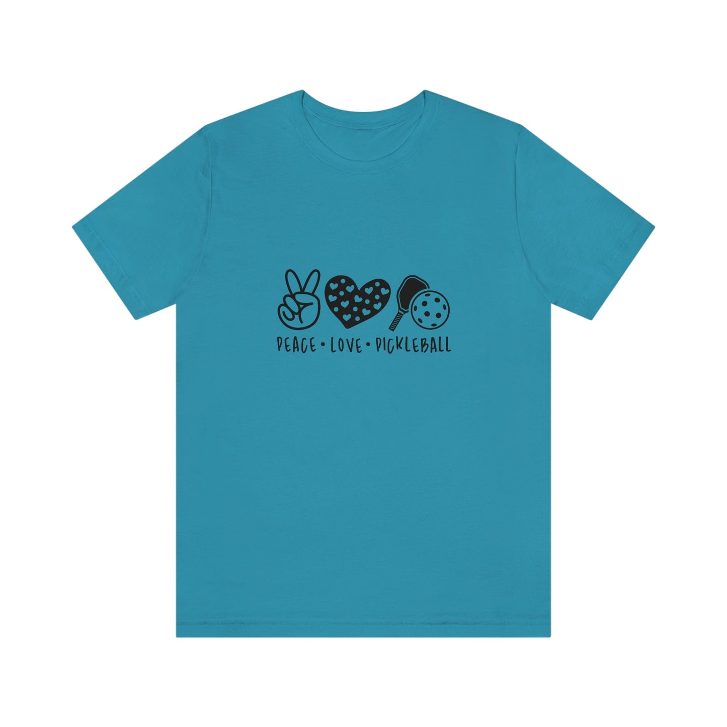 Peace Love and Pickleball Unisex Jersey Short Sleeve Tee
