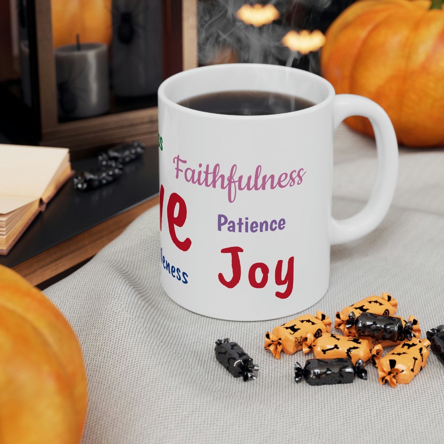 Fruits of the Spirit Christian Ceramic Coffee Mug 11oz