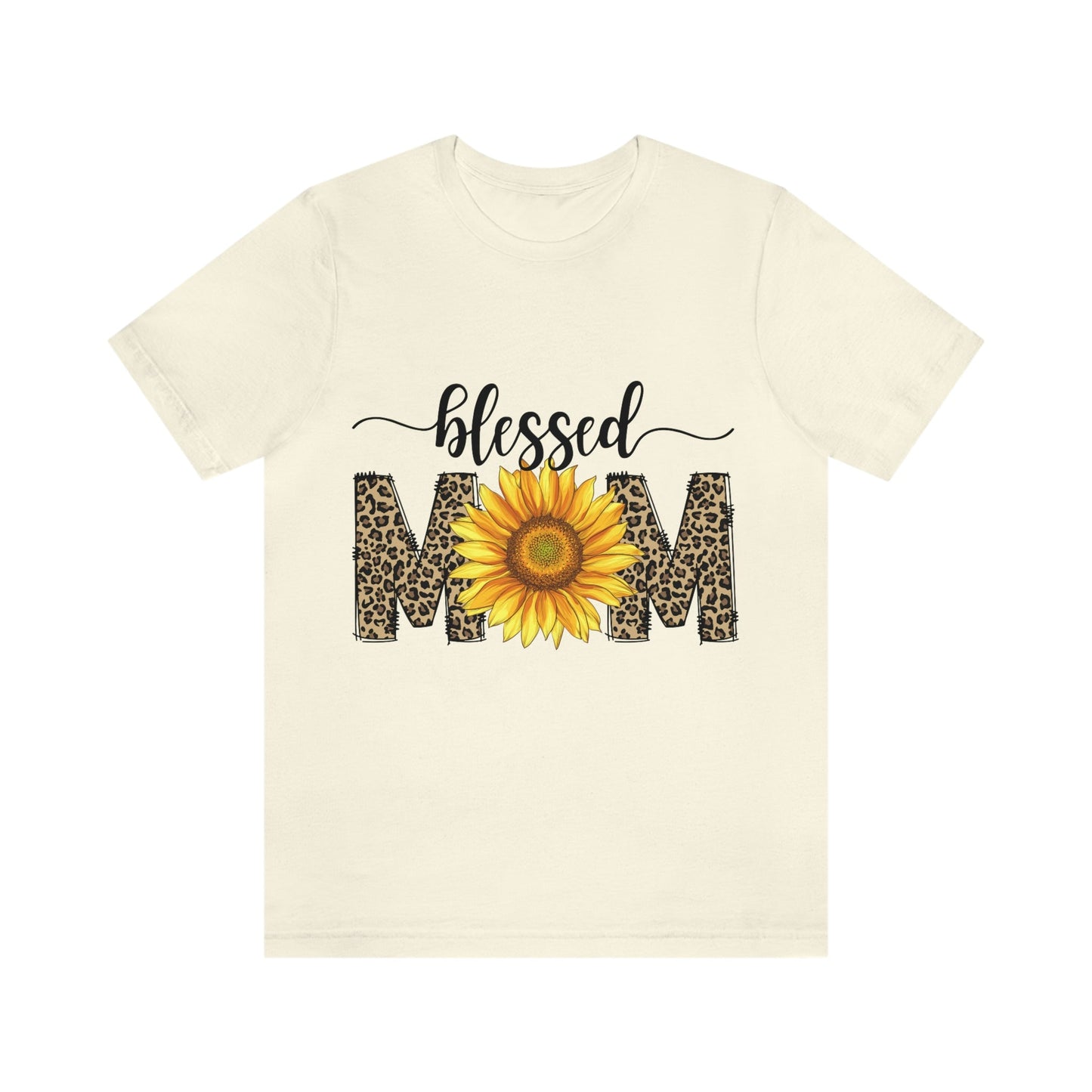 Blessed Mom Sunflower Jersey Short Sleeve Tee, Mother's Day gift, Mom gift, Mom Birthday, Mom t-shirt, Mother's Day shirt