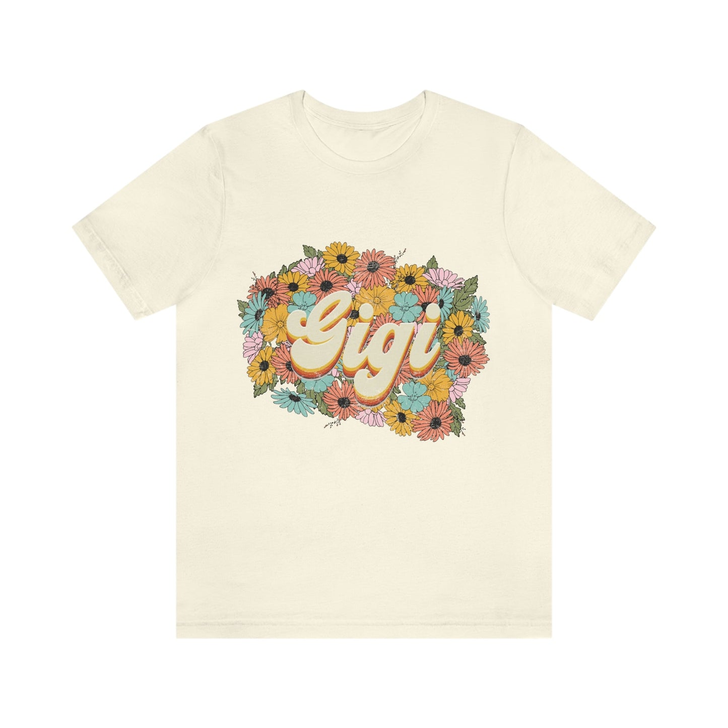 Vintage Gigi Jersey Sunflower Short Sleeve Tee, Gigi Shirt, Grandma Gift, Gigi Gifts, Gigi Birthday, Mother's Day Shirt, Mother's Day shirt