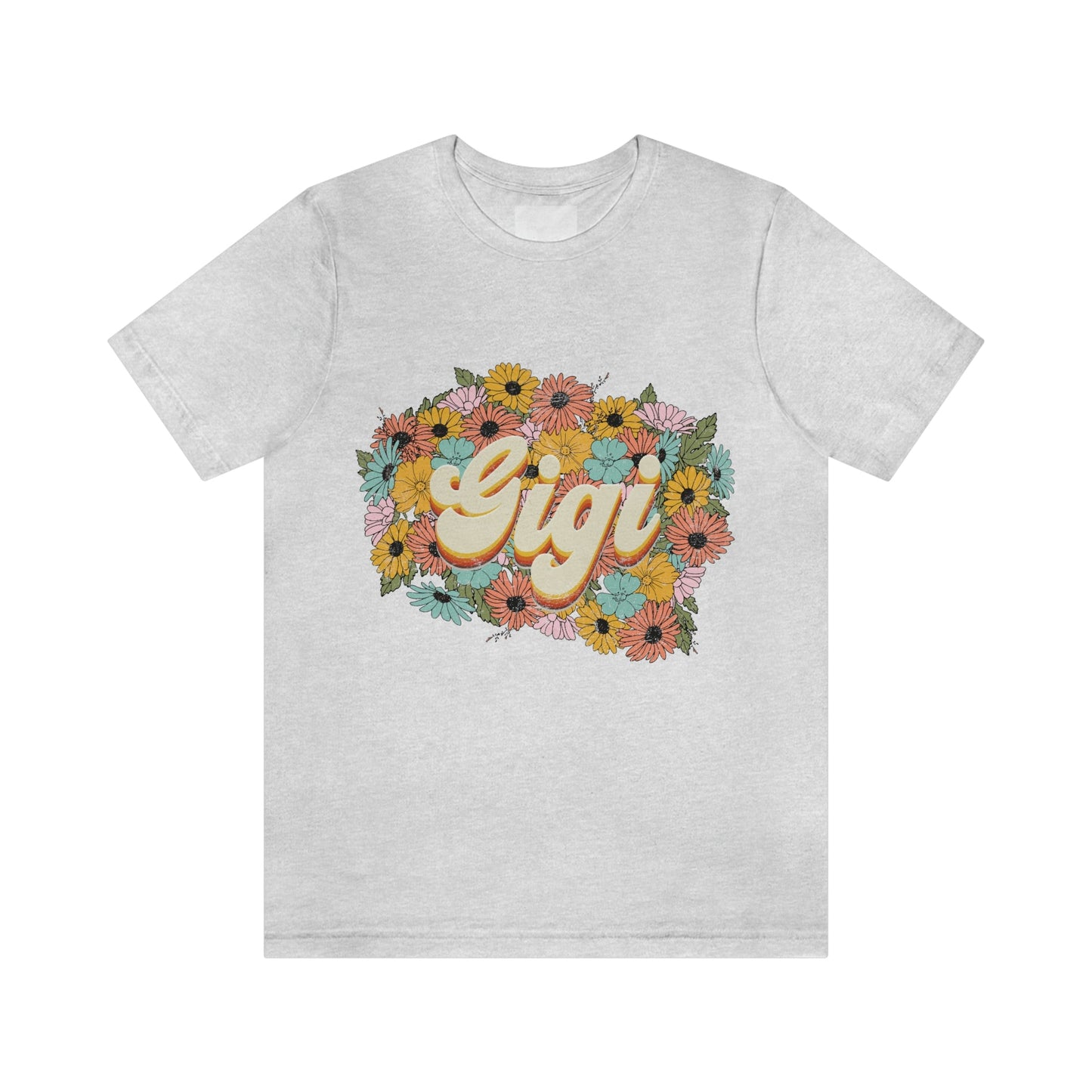 Vintage Gigi Jersey Sunflower Short Sleeve Tee, Gigi Shirt, Grandma Gift, Gigi Gifts, Gigi Birthday, Mother's Day Shirt, Mother's Day shirt
