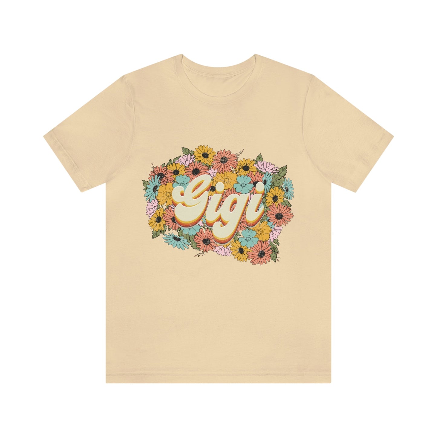 Vintage Gigi Jersey Sunflower Short Sleeve Tee, Gigi Shirt, Grandma Gift, Gigi Gifts, Gigi Birthday, Mother's Day Shirt, Mother's Day shirt