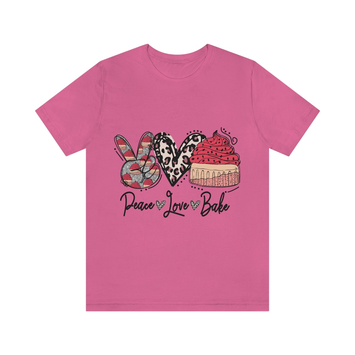 Peace, Love, Baker Jersey Short Sleeve Tee