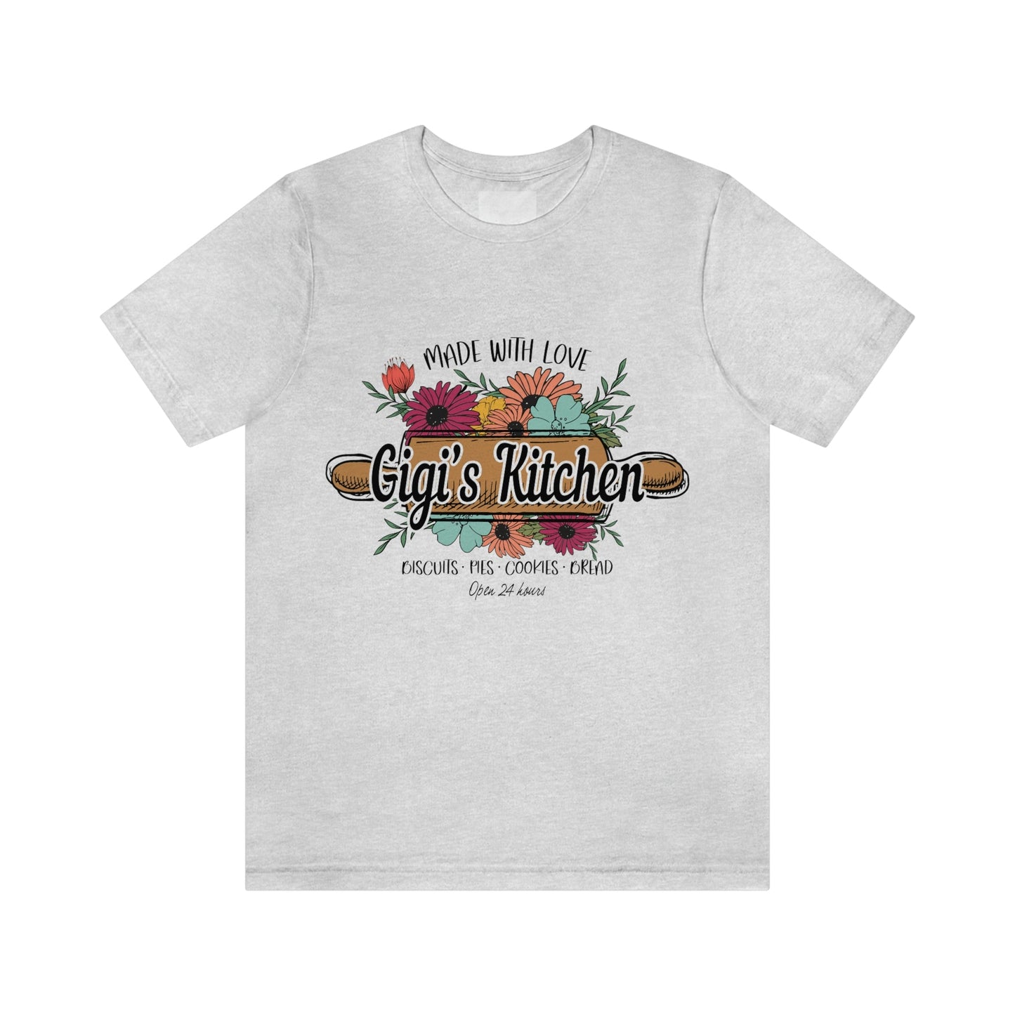 GIGI's Kitchen Jersey Short Sleeve Tee, Mother's Day gift, Birthday Gift, Gigi Shirt, Gigi Birthday, Gigi gift
