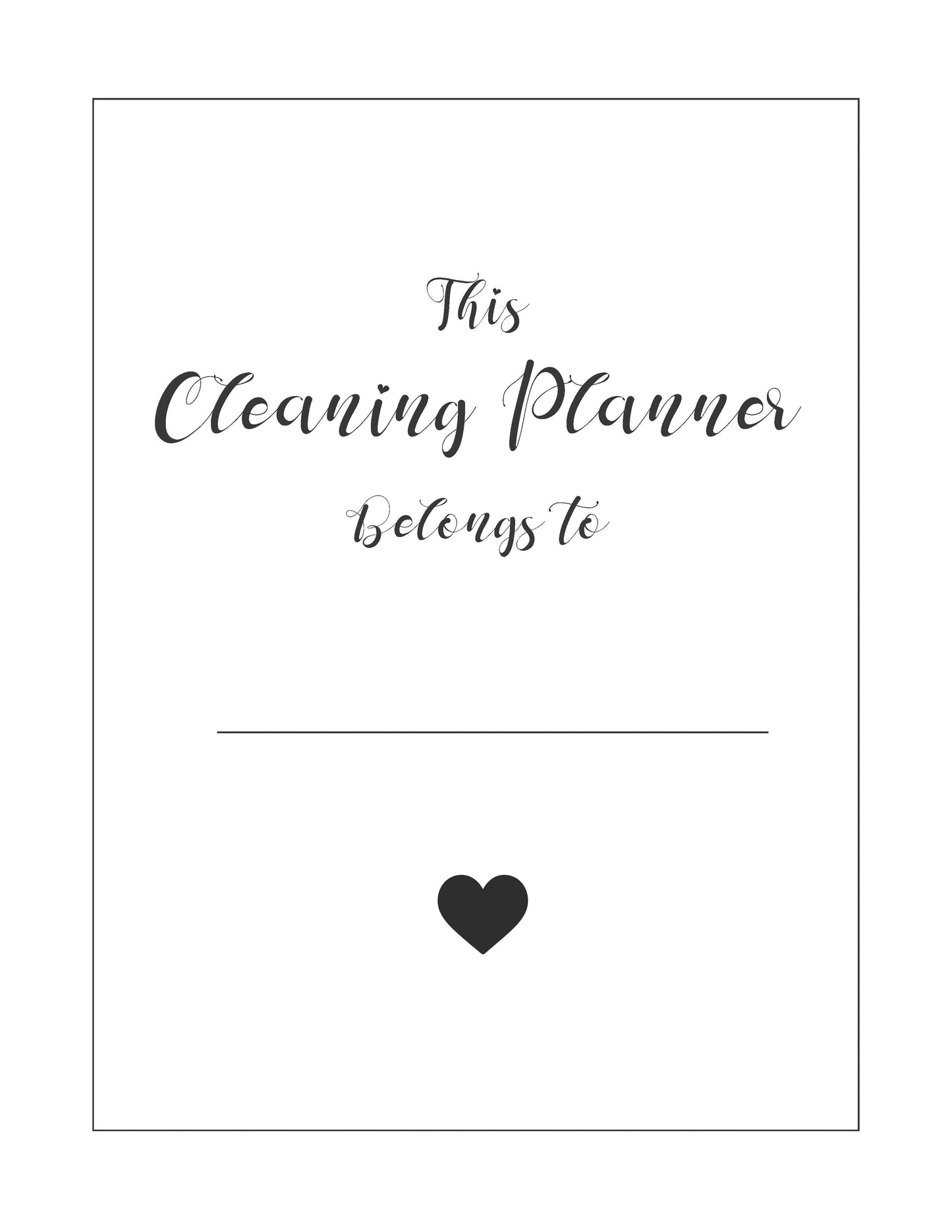 Printable Cleaning Journal - Daily