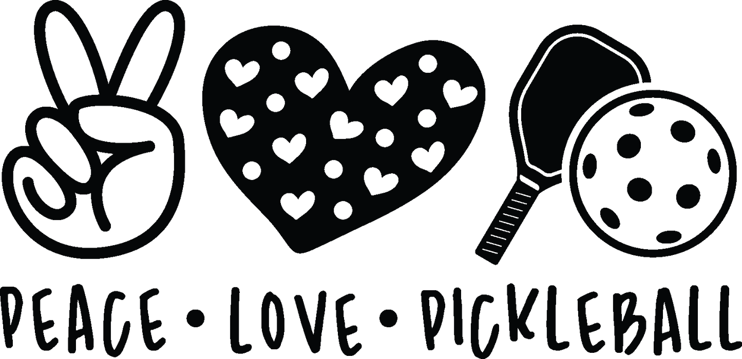 Peace Love and Pickleball Unisex 100% preshrunk Cotton T-shirt