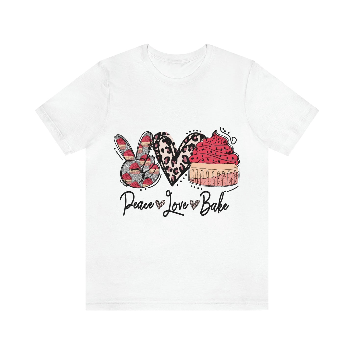 Peace, Love, Baker Jersey Short Sleeve Tee
