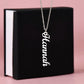 Signature Name Necklace Vertical