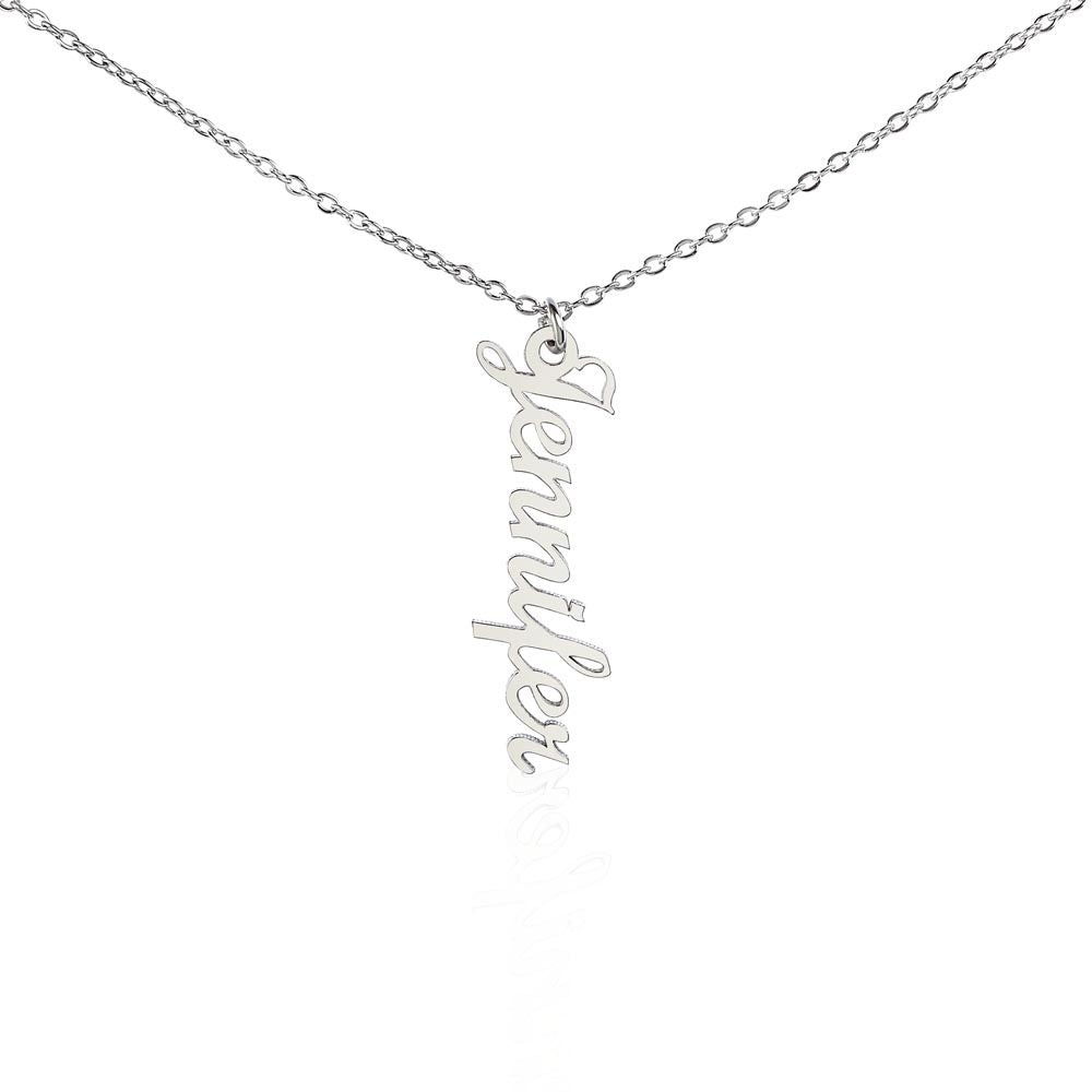 Signature Name Necklace Vertical