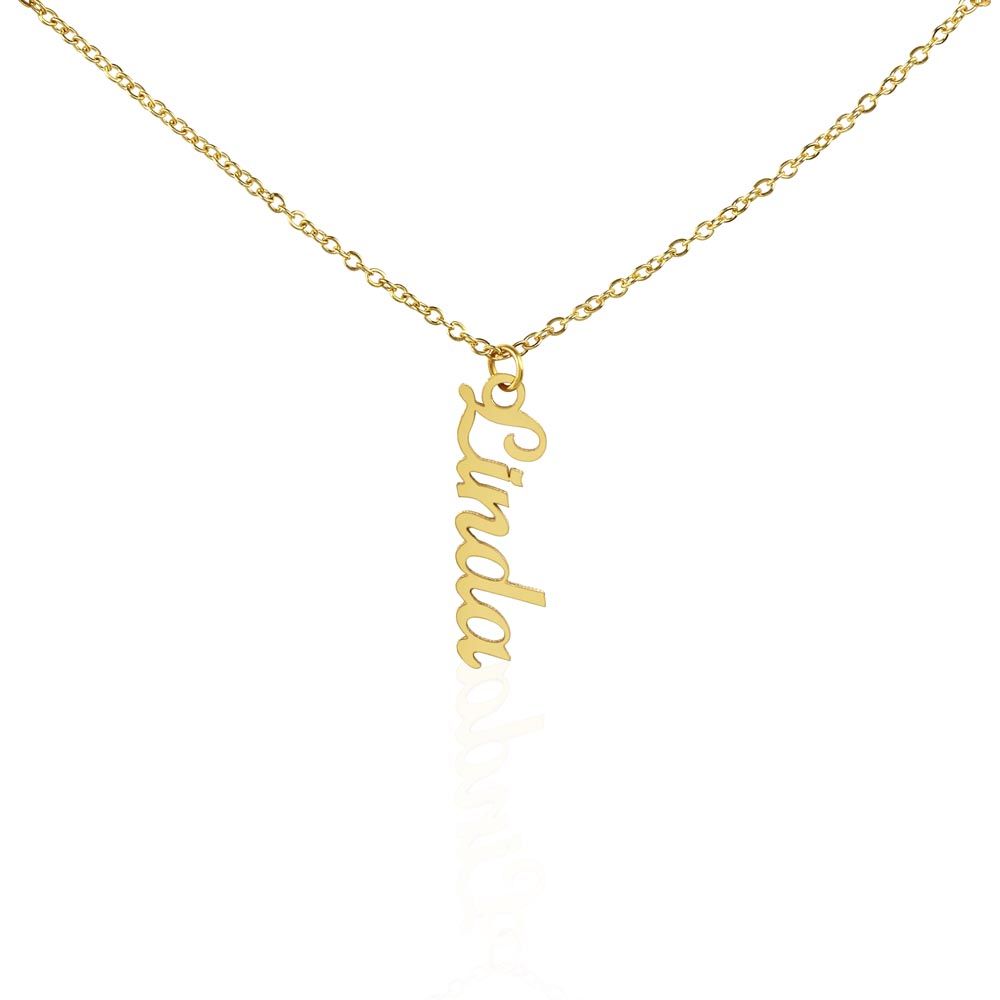 Signature Name Necklace Vertical