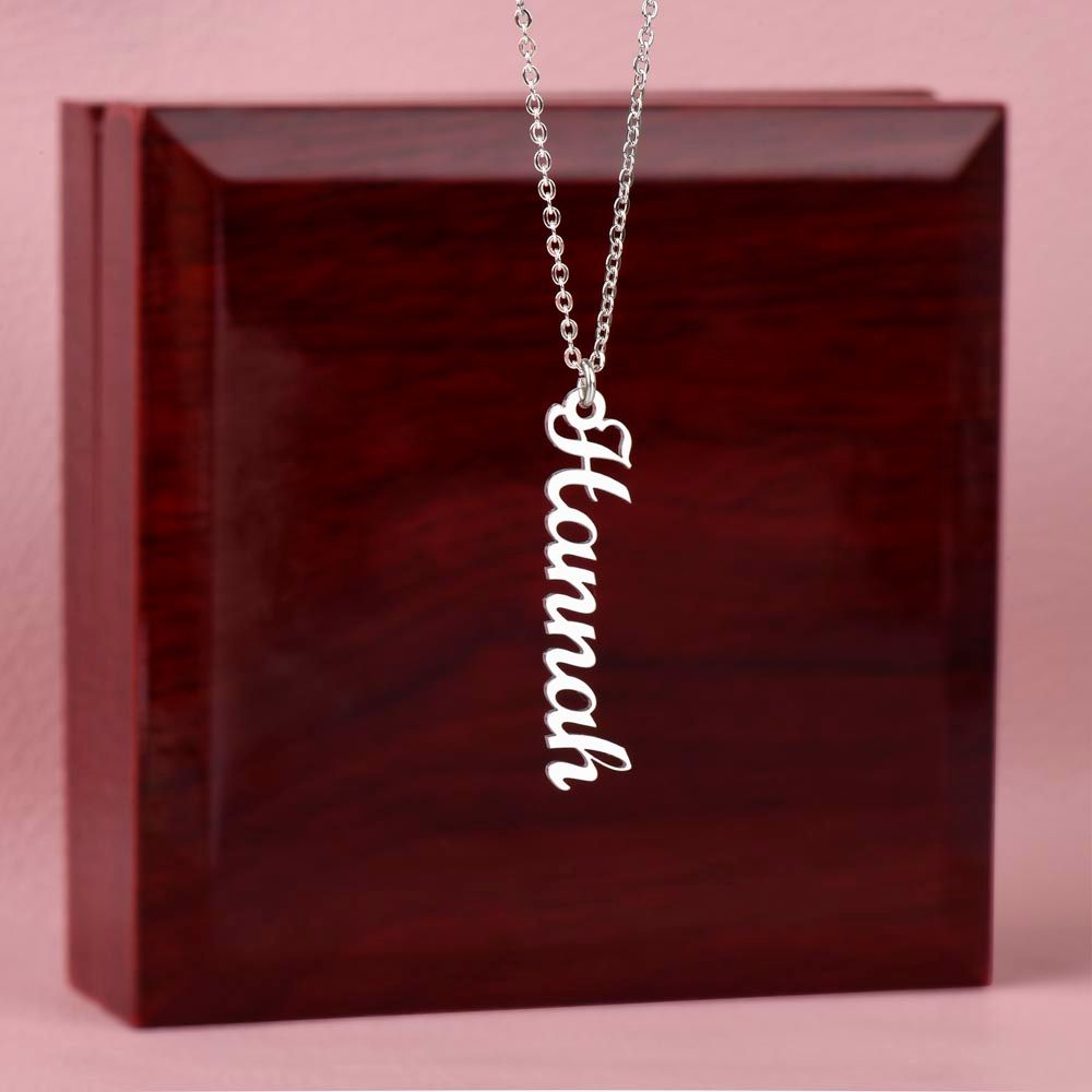 Signature Name Necklace Vertical
