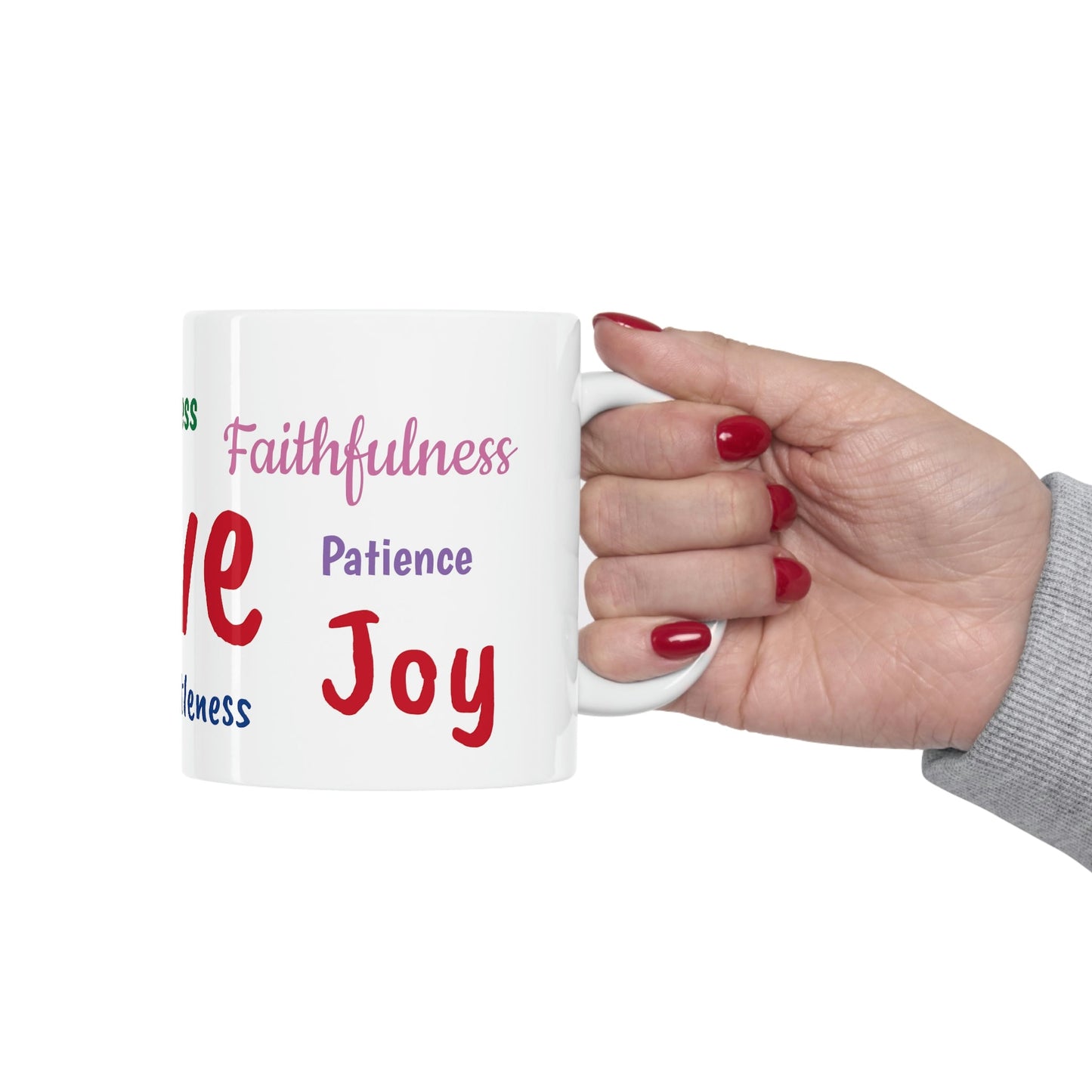 Fruits of the Spirit Christian Ceramic Coffee Mug 11oz