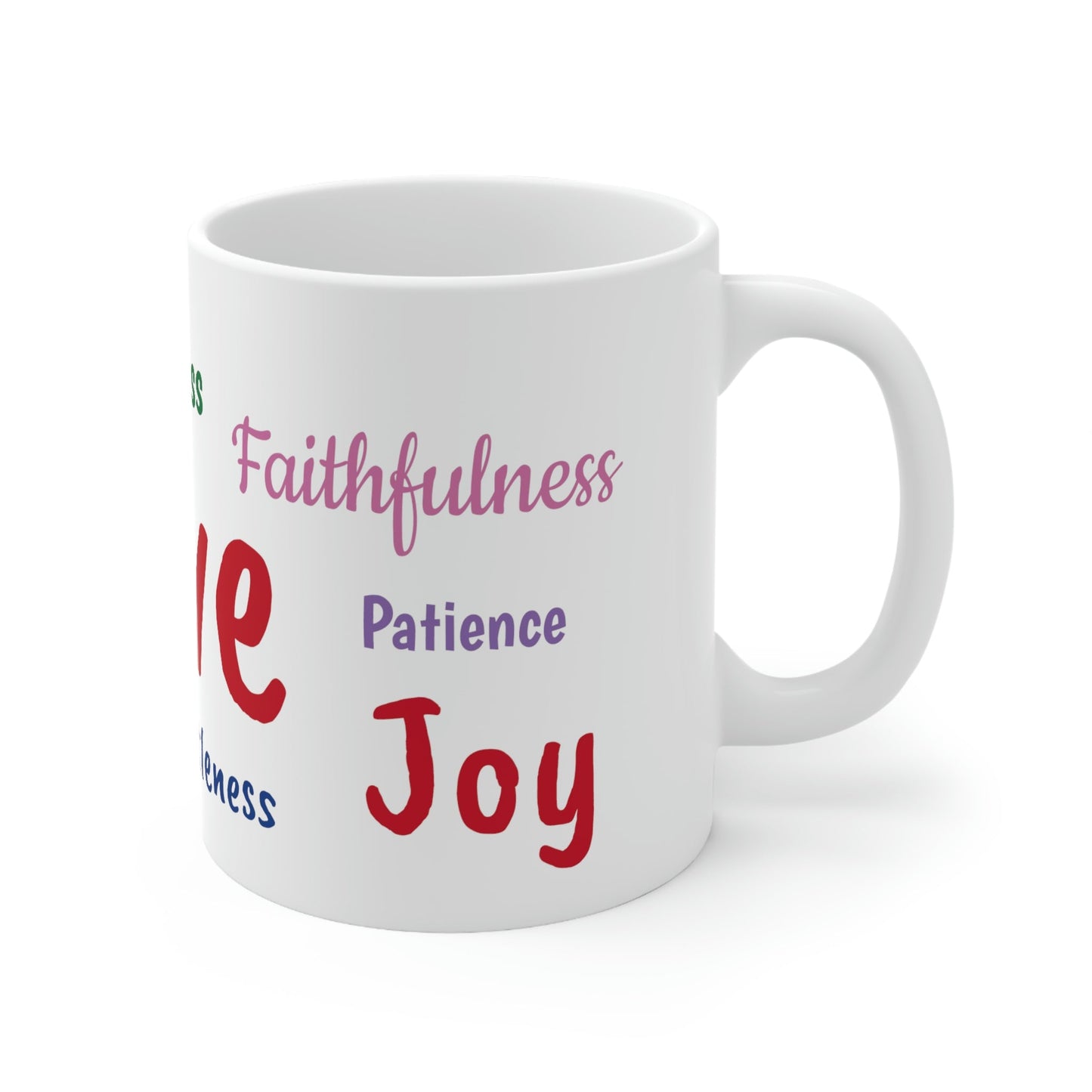 Fruits of the Spirit Christian Ceramic Coffee Mug 11oz