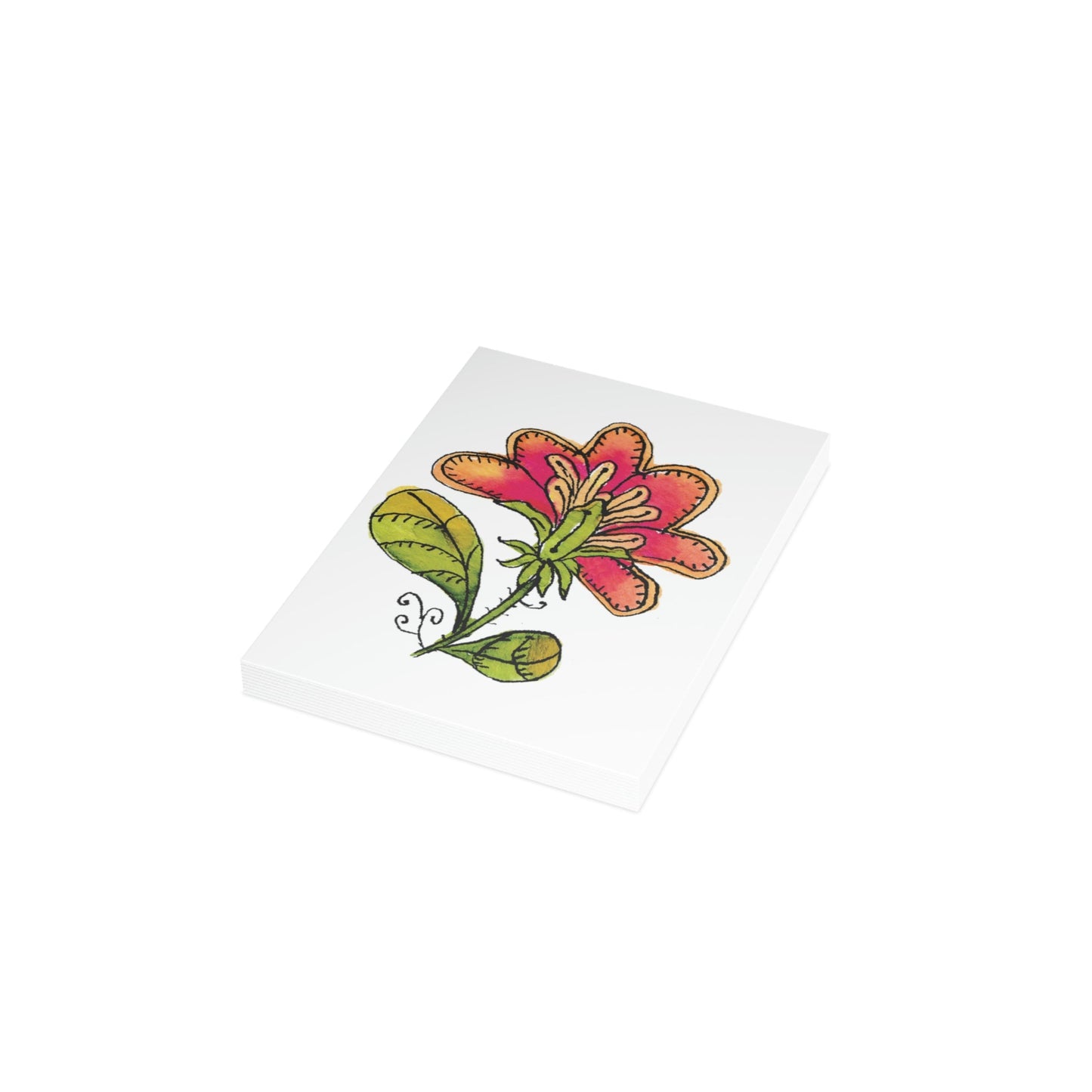 Funky Botanical Note Cards Blank (10 ea.)  Matte Finish