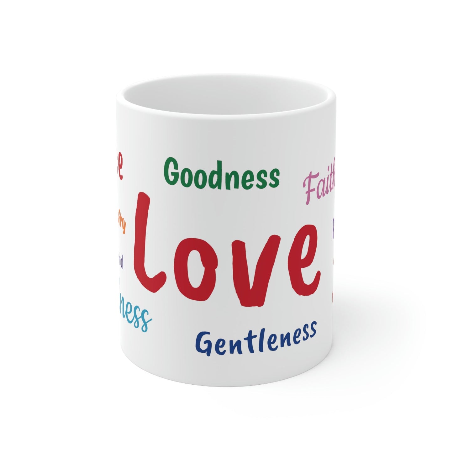 Fruits of the Spirit Christian Ceramic Coffee Mug 11oz